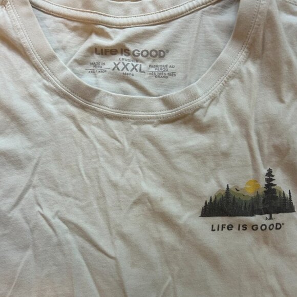 Life is Good 3XL Sunset Mountain Circle Tee – Soft Outdoor Graphic Shirt - Picture 2 of 2